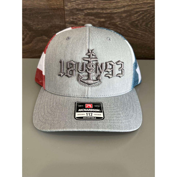 Navy Chief 1893 Flat Bill 3D Hat