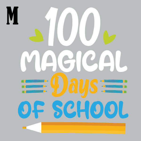 100 Days of School DTF Prints
