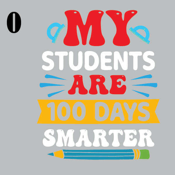 100 Days of School DTF Prints