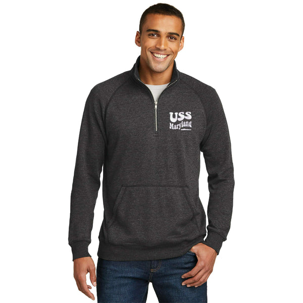 USS Maryland 1/4 Zip Embroidered Sweatshirt