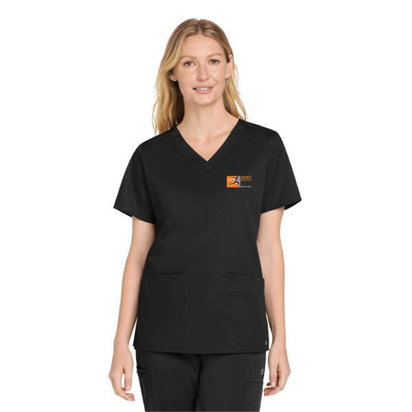 Advance Rehabilitation Ladies V-Neck Scrub Top