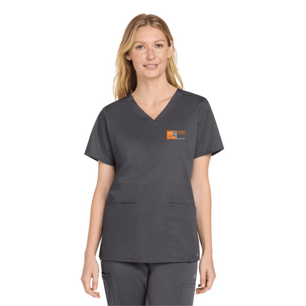 Advance Rehabilitation Ladies V-Neck Scrub Top