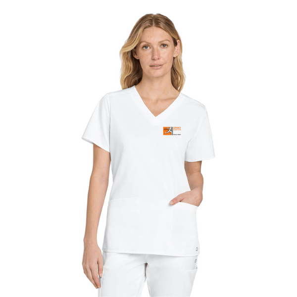 Advance Rehabilitation Ladies V-Neck Scrub Top