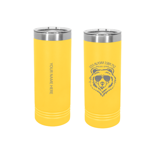 Alaska Gold FRG Bear Skinny Tumbler