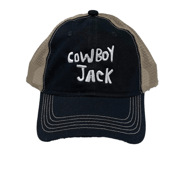 Cowboy Jack Hat Low Profile Black Tan Snapback