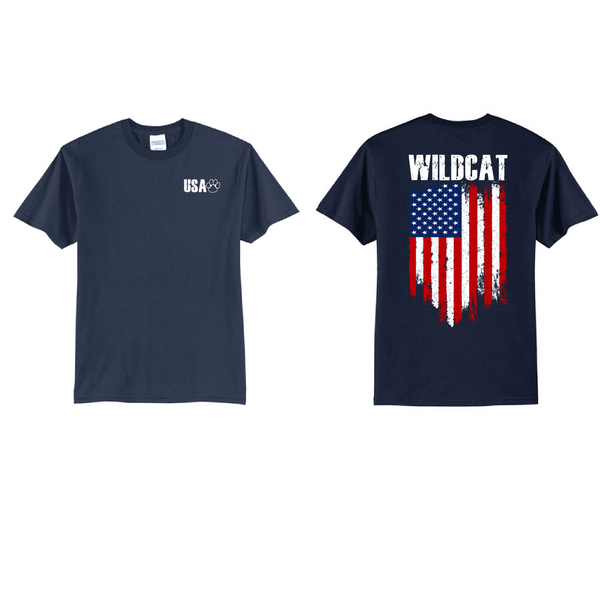 Wildcats USA Flag Tee and Hoodie