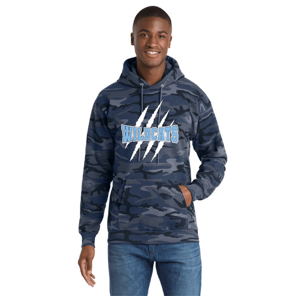 Wildcats Blue Camo Tee and Hoodie
