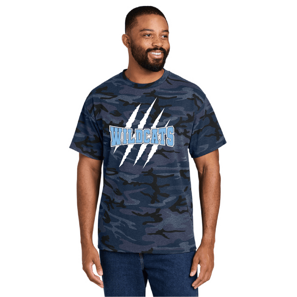 Wildcats Blue Camo Tee and Hoodie