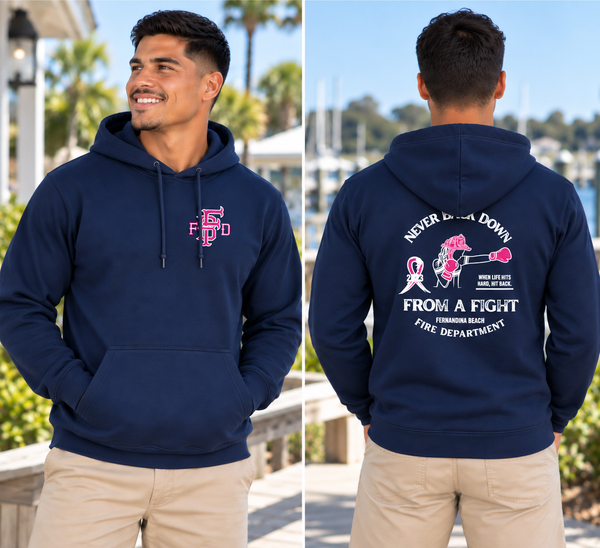 Fernandina Beach FD Never Back Down Hoodie 2023