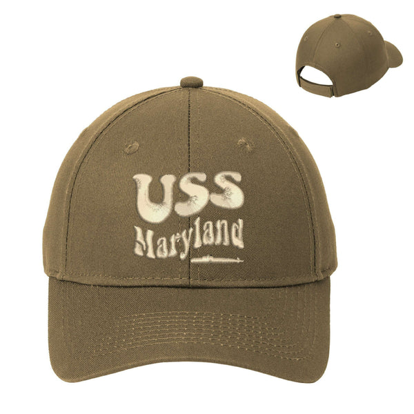 USS Maryland Six Panel Twill Cap