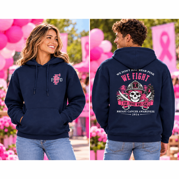Fernandina Beach Fire Department Breast Cancer Hoodie 2026
