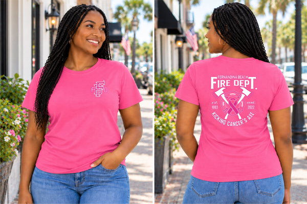 Fernandina Beach FD Kick Cancer's Axe T Shirt 2022