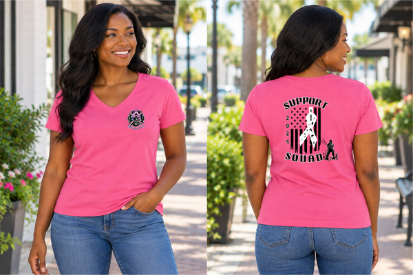Fernandina Beach FD Support Squad 2024 Ladies V Neck