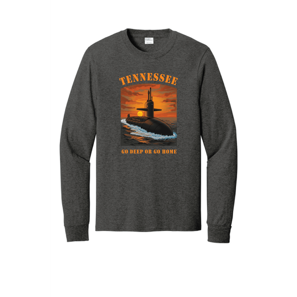 GoDeepOrGoHome-HeatheredDarkGreyLongsleeve