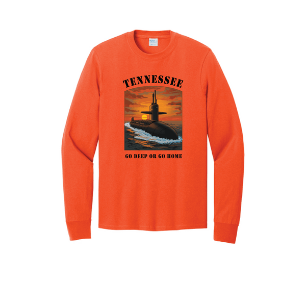 GoDeepOrGoHome-OrangeLongsleeve