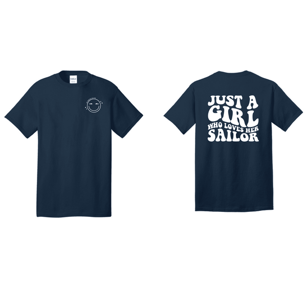 Just_a_girl-Navy_tee