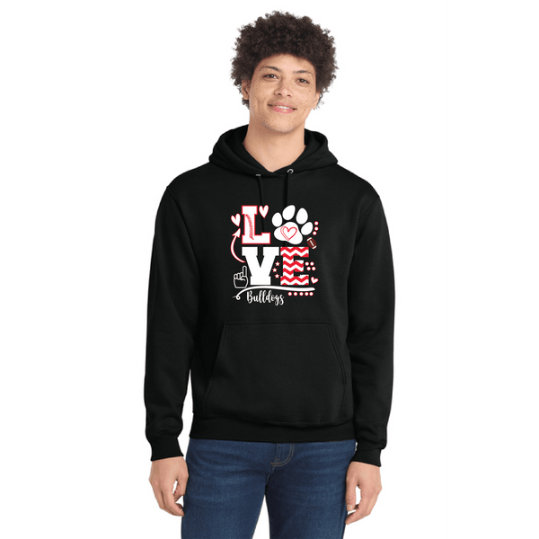 MLGES Bulldog Love Hoodie and Sweatshirt