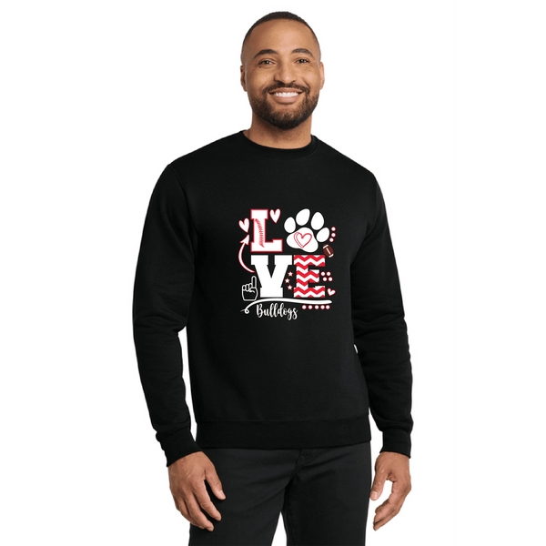 MLGES Bulldog Love Hoodie and Sweatshirt