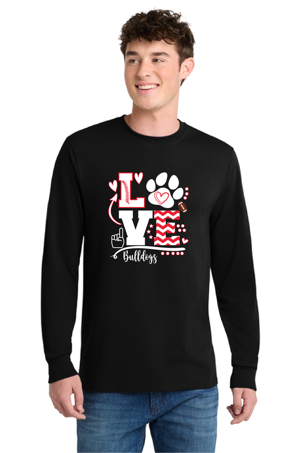 MLGES Bulldog Love Tee and Long Sleeve