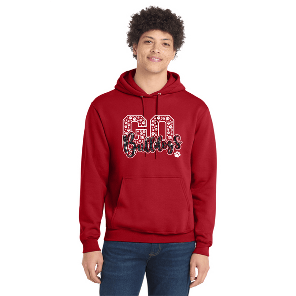 MLGES Go Bulldogs Glitter Hoodie and Sweatshirt