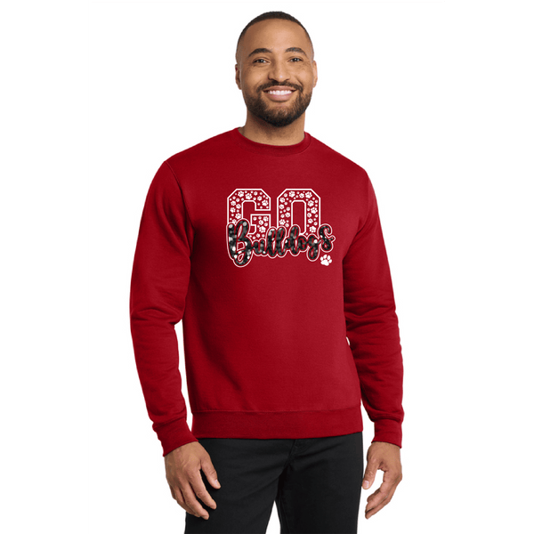 MLGES Go Bulldogs Glitter Hoodie and Sweatshirt