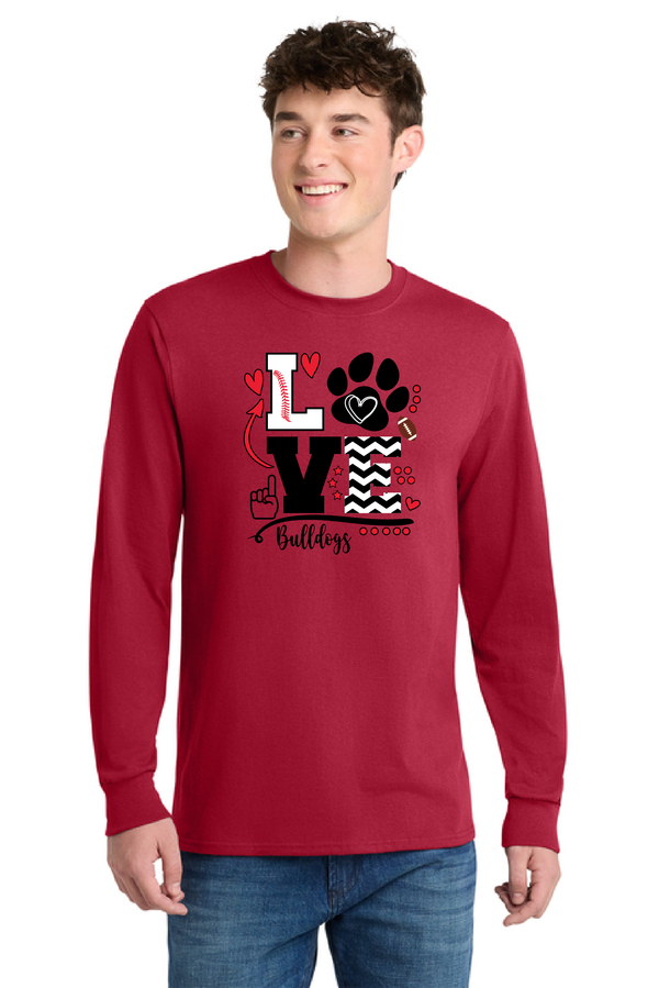 MLGES Bulldog Love Tee and Long Sleeve