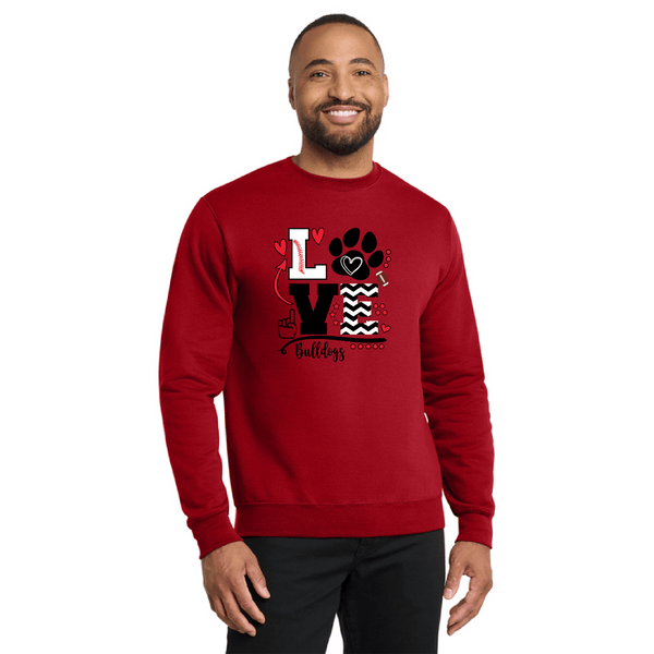 MLGES Bulldog Love Hoodie and Sweatshirt