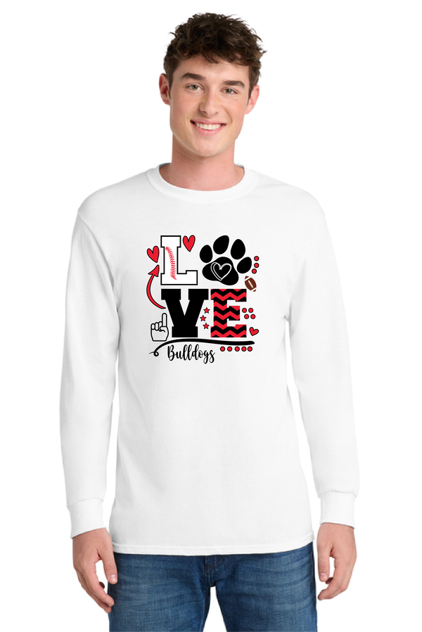 MLGES Bulldog Love Tee and Long Sleeve