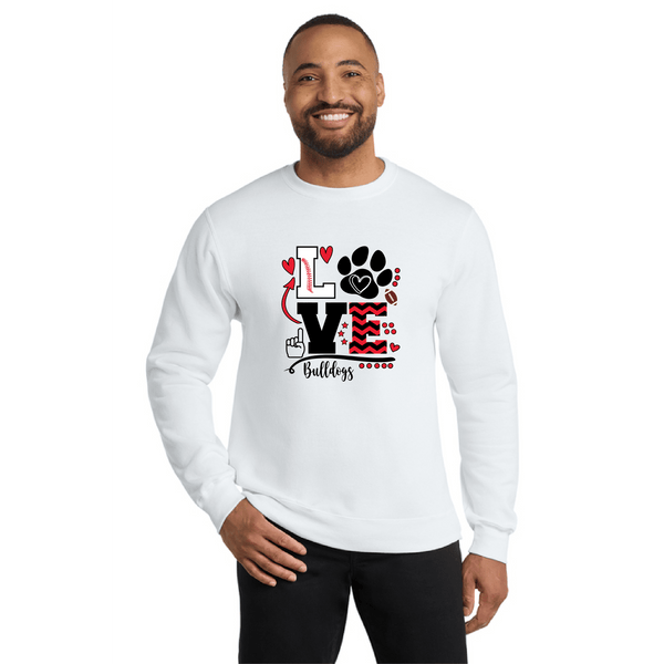 MLGES Bulldog Love Hoodie and Sweatshirt