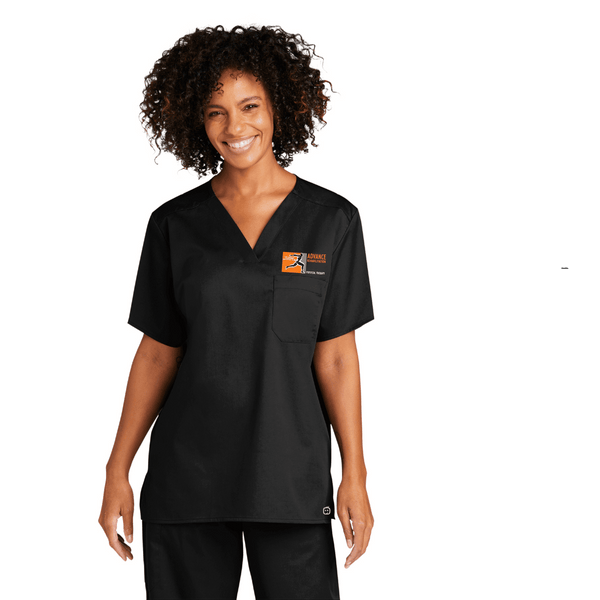 Advance Rehabilitation Unisex WorkFlex Chest Scrub Top