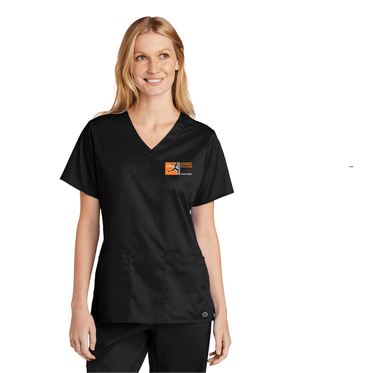 Advance Rehabilitation Ladies V-Neck Scrub Top