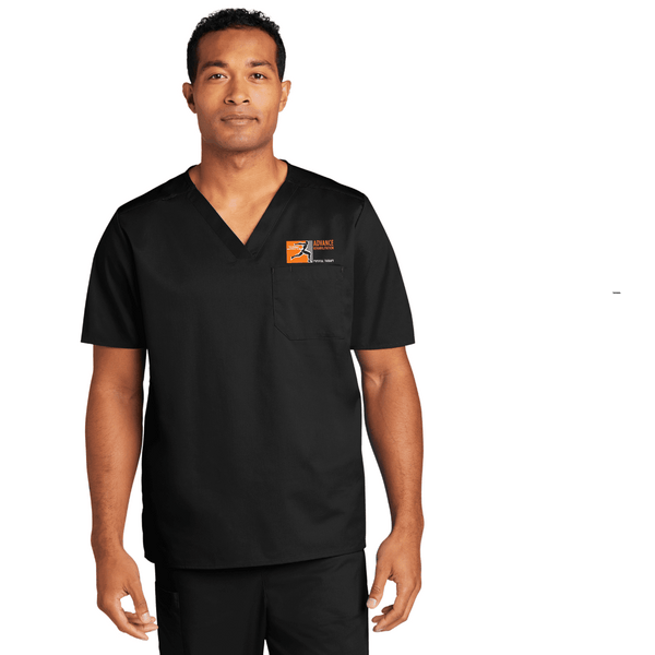 Advance Rehabilitation Unisex WorkFlex Chest Scrub Top