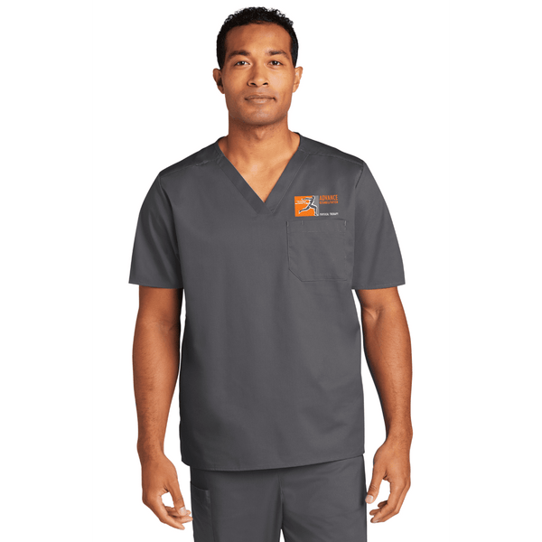 Advance Rehabilitation Unisex WorkFlex Chest Scrub Top