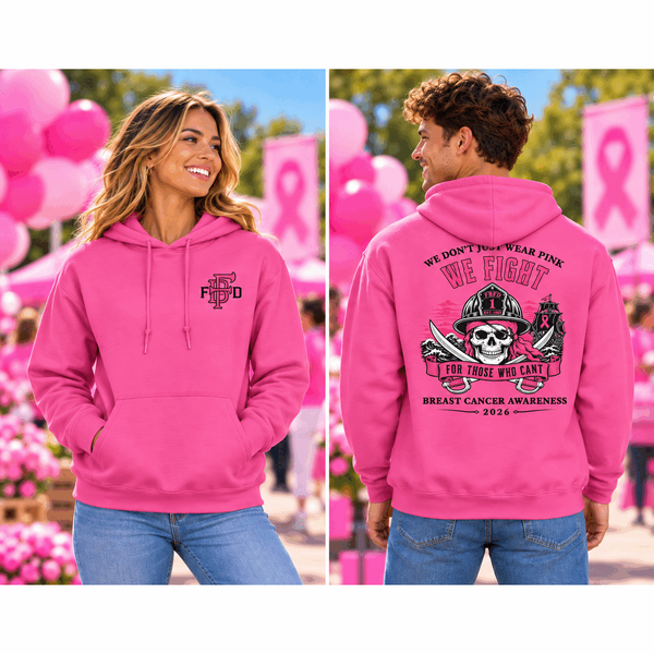 Fernandina Beach Fire Department Breast Cancer Hoodie 2026