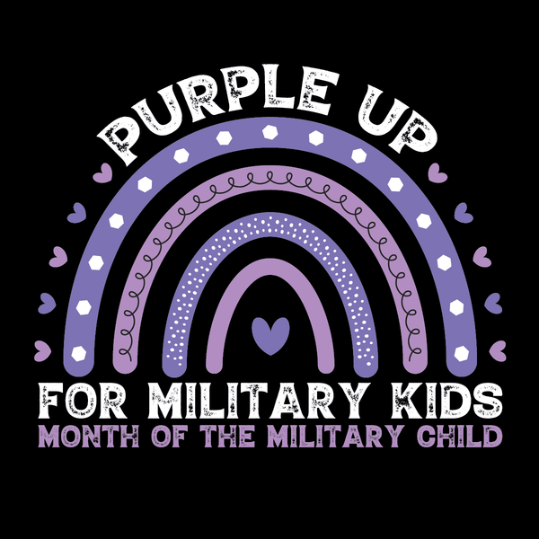 Purple up! Military DTF Prints