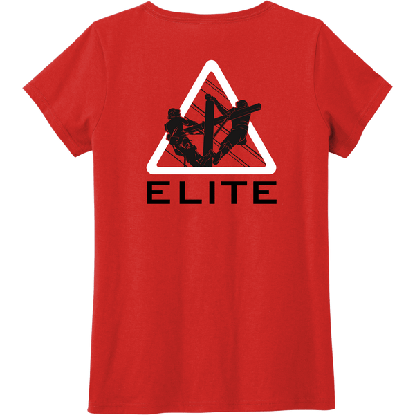 Elite Lineman Ladies V Neck T Shirt