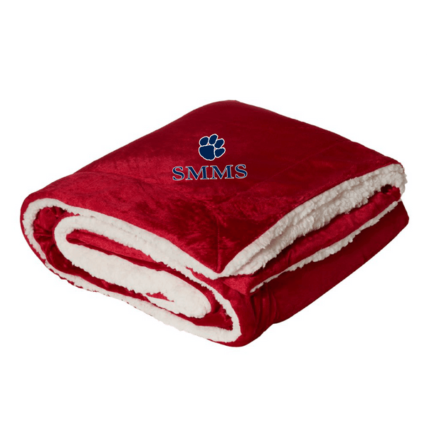 SMMS Softball Fleece Embroidered Blanket