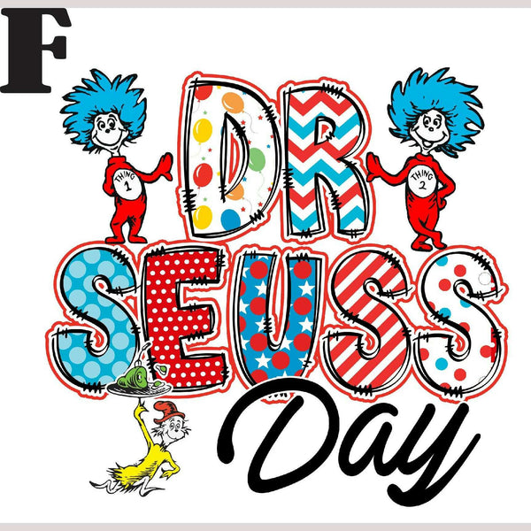 Dr. Seuss Day DTF Prints