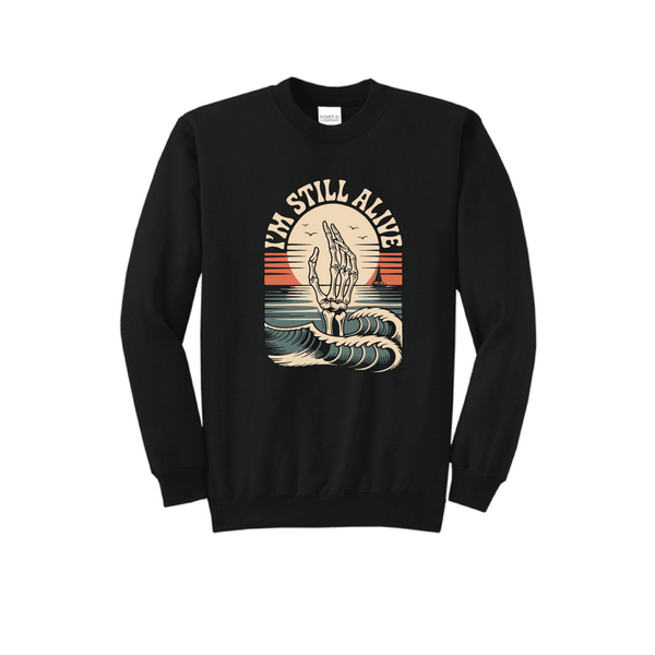 StillAlive-BlackCrewneck