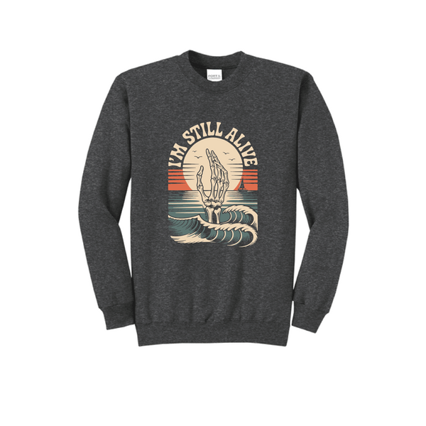 Still_Alive-_Dark_Heathered_Grey_Crewneck_946de4c8-02c8-4f49-a2c9-a13fb99e7403