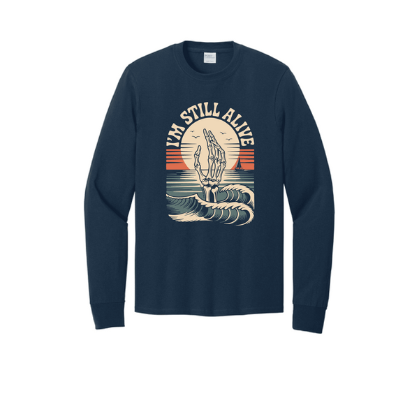 Still_Alive-_Navy_Long_Sleeve