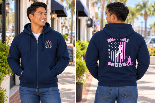 Fernandina Beach FD Support Squad 2024 Zip Up Hoodie