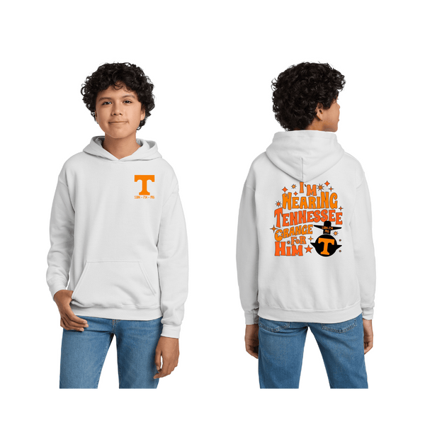 USS TN Gold FRG Wearing TN Orange Hoodie