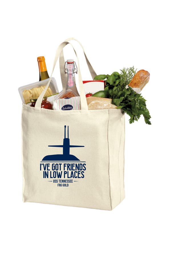 USS TN Gold FRG I've Got Friends in Low Places Printed Tote Bag