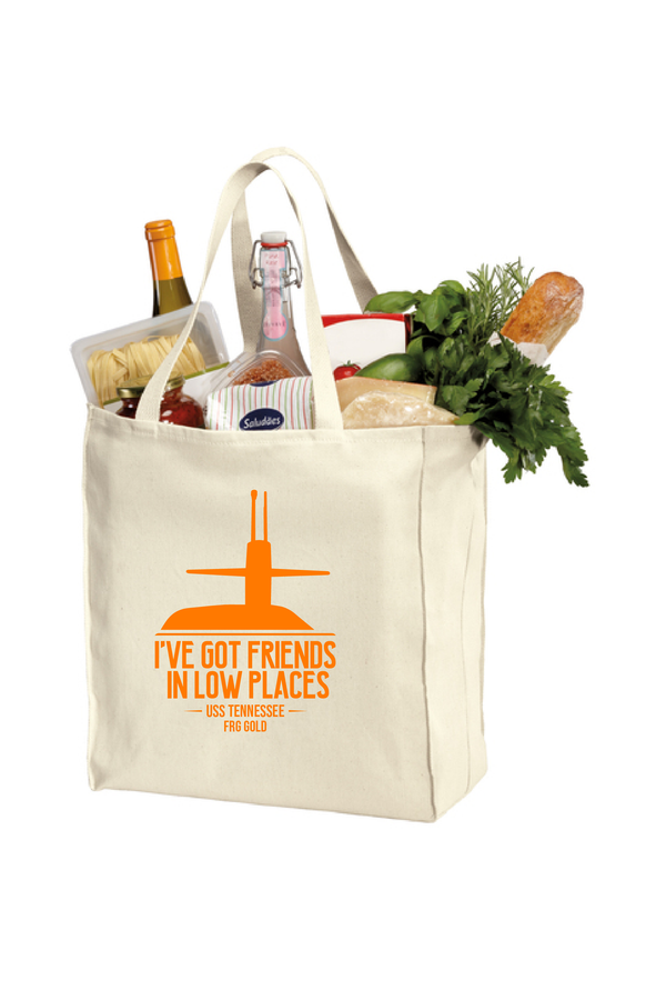 USS TN Gold FRG I've Got Friends in Low Places Printed Tote Bag