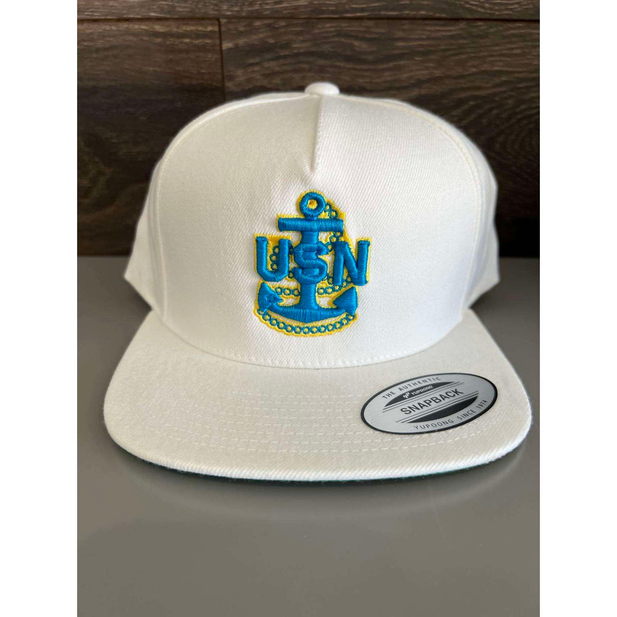 Navy Chief Anchor 3D Puff Hat – CM Design and Gifts