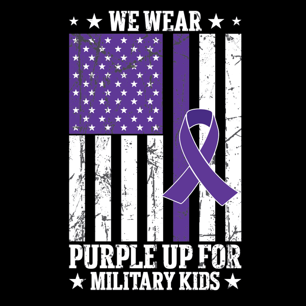 Purple up! Military DTF Prints