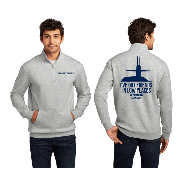 USS Wyoming 1/4 Zip Fleece