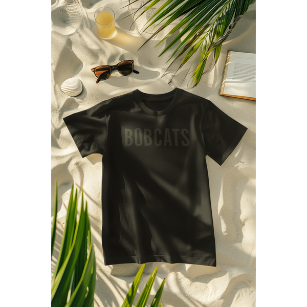 ai-generated-mockup-featuring-a-round-neck-t-shirt-flat-laid-on-the-sand-m40705