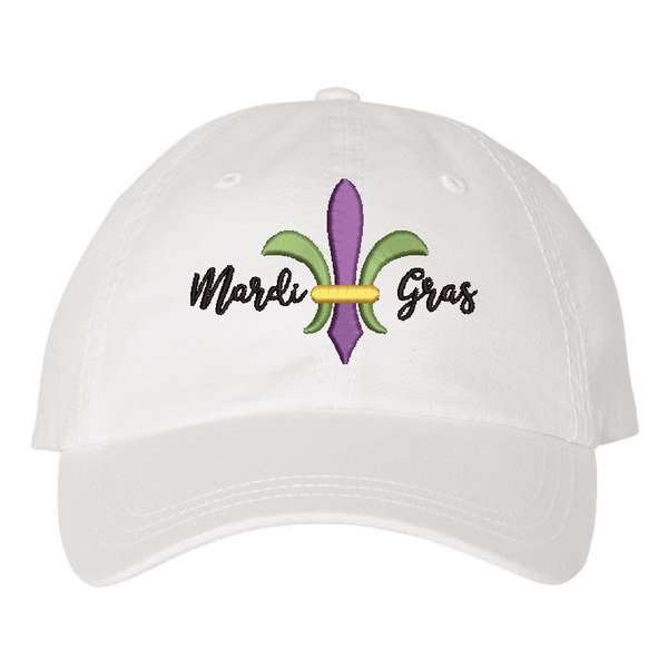 Mardi Gras Embroidered Hats